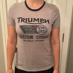 Grey & Navy “Triumph” tee by Lucky Brand
